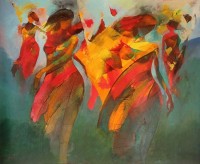 Maqbool Ahmed, 30 x 36 inch, Oil on Canvas, Figurative Painting, AC-MA-017